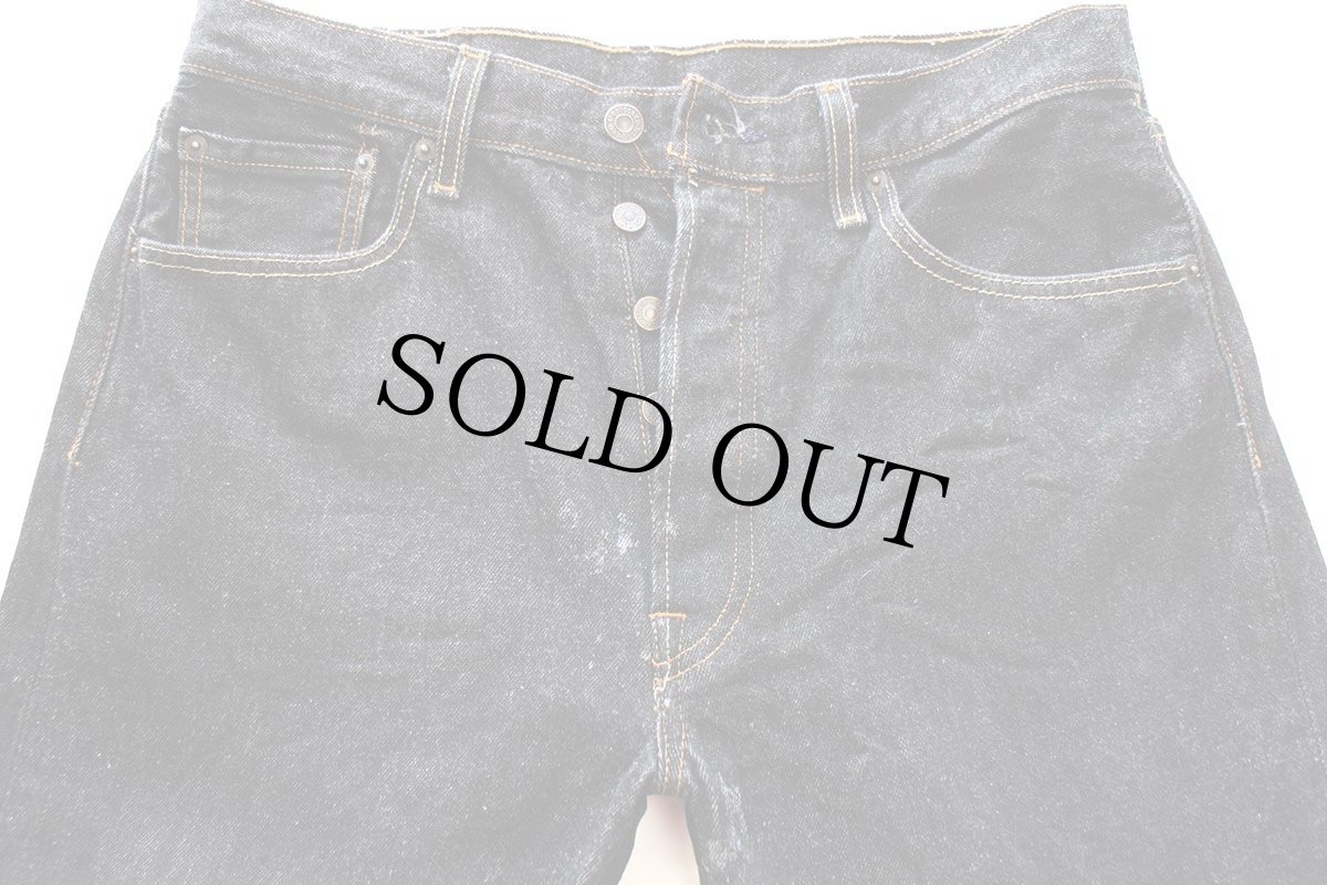 画像4: メキシコ製 Levi'sリーバイス 501 先染め ブラック デニムパンツ W34 (4)