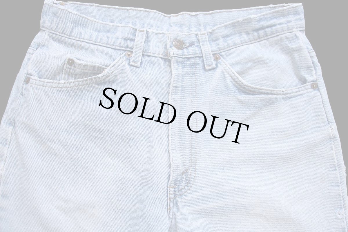 画像4: 80s USA製 Levi'sリーバイス 517 ブリーチ デニムパンツ ボロ W32★ブーツカット (4)