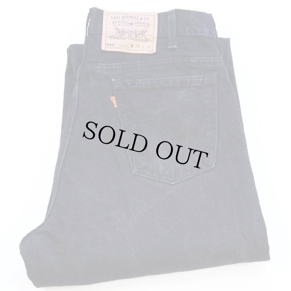 画像1: 90s Levi'sリーバイス 560 ブラック デニムパンツ W34 L32★02 (1)