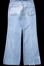 画像3: 80s USA製 Levi'sリーバイス 517 ブリーチ デニムパンツ ボロ W32★ブーツカット (3)