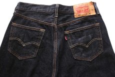 画像5: メキシコ製 Levi'sリーバイス 501 先染め ブラック デニムパンツ W34 (5)