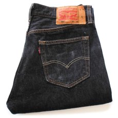 画像1: メキシコ製 Levi'sリーバイス 501 先染め ブラック デニムパンツ W34 (1)