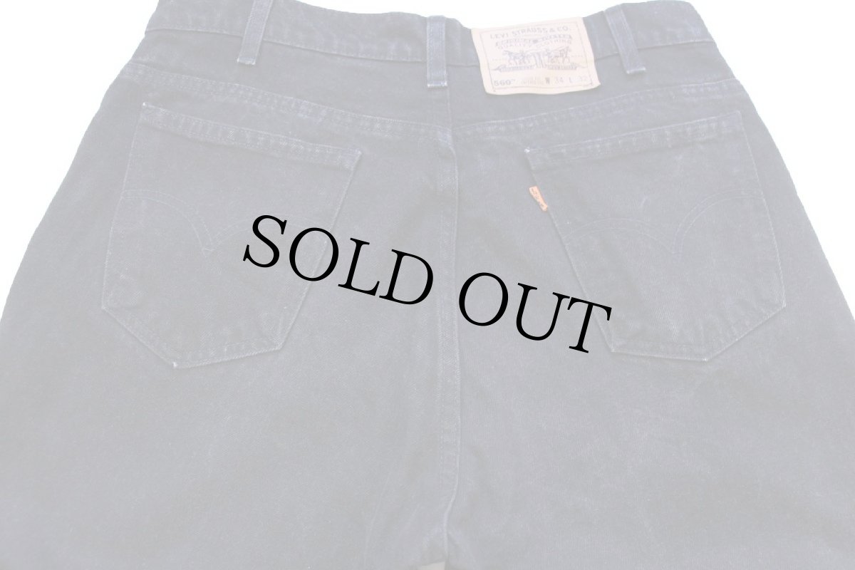 画像5: 90s Levi'sリーバイス 560 ブラック デニムパンツ W34 L32★02 (5)