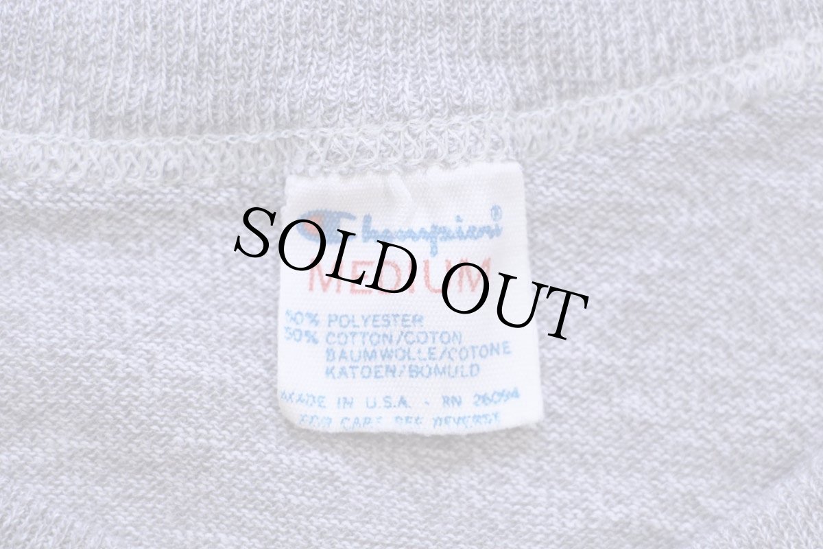 画像4: 80s USA製 Championチャンピオン ARMY ロゴ Tシャツ 杢グレー M (4)