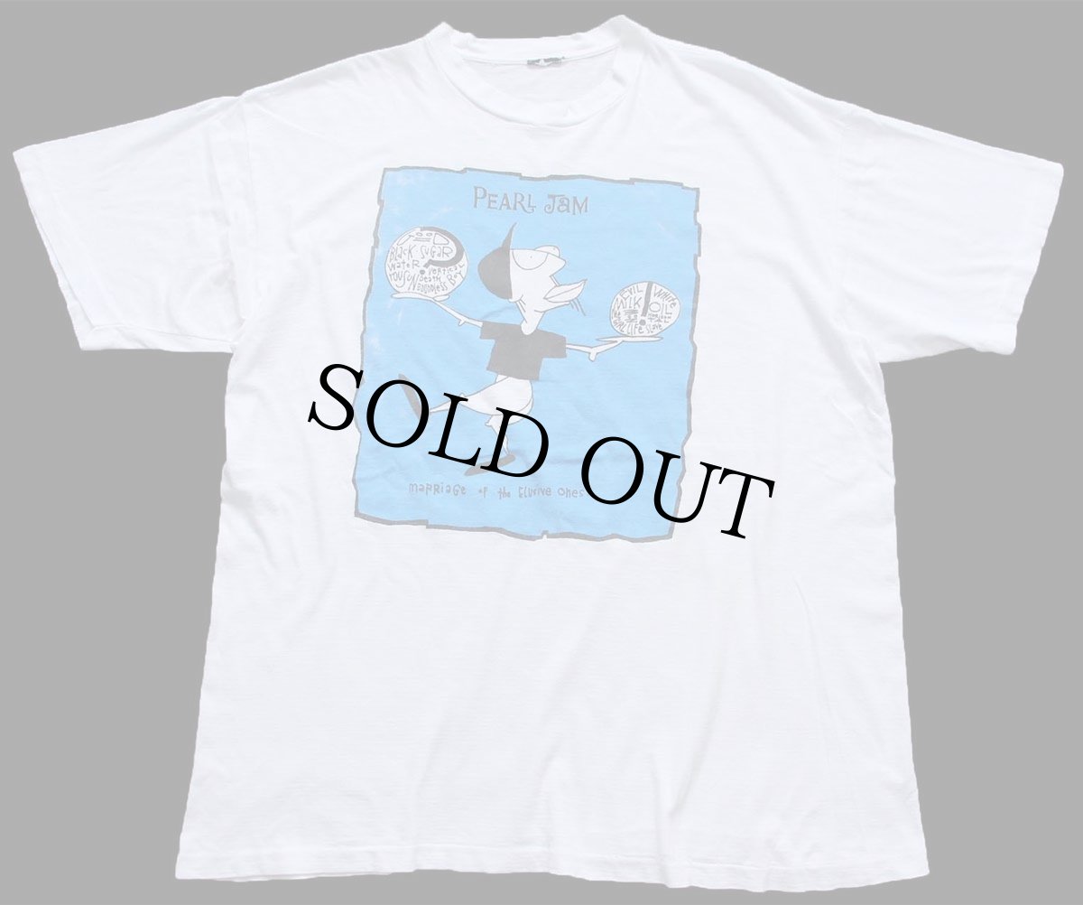 画像2: 90s PEARL JAM パールジャム NEIL YOUNG & CRAZY HORSE Tom Petty 両面プリント コットン バンドTシャツ 白 (2)