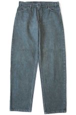 画像2: 90s USA製 Levi'sリーバイス 550 先染め カラーデニムパンツ 緑 W34 L30★19 (2)