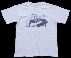 画像2: 00s Kurt Cobain カートコバーン ギター フェンダー 両面フォトプリント コットンTシャツ 白 M★ニルヴァーナ (2)