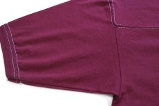 画像6: 80s USA製 tony's THE COOKBOOK アスレチックTシャツ ワインレッド M★A (6)