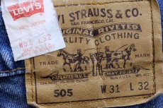 画像6: 90s USA製 Levi'sリーバイス 505 デニムパンツ ヒゲ W31 L32★176 (6)