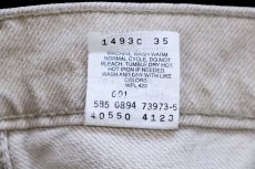 画像7: 90s USA製 Levi'sリーバイス 550 先染め カラーデニムパンツ カーキ W34★20 (7)