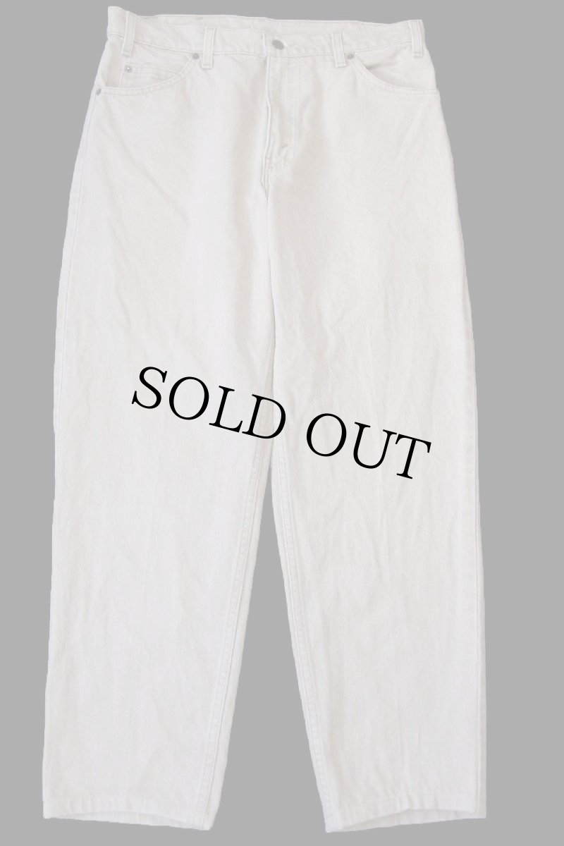 画像2: 90s USA製 Levi'sリーバイス 550 先染め カラーデニムパンツ カーキ W34★20 (2)