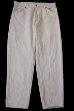 画像2: 90s USA製 Levi'sリーバイス 550 先染め カラーデニムパンツ カーキ W34★20 (2)