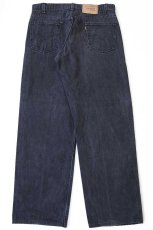 画像3: 90s USA製 Levi'sリーバイス 565 ブラック デニムパンツ W34 (3)
