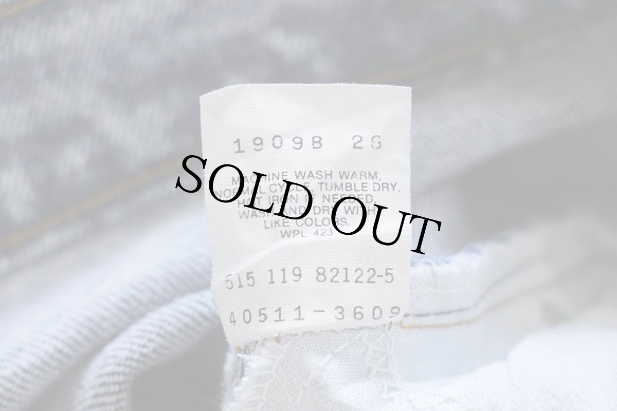 画像7: 80s USA製 Levi'sリーバイス 511 ケミカルウォッシュ ストレッチ デニムパンツ W34★アシッド (7)