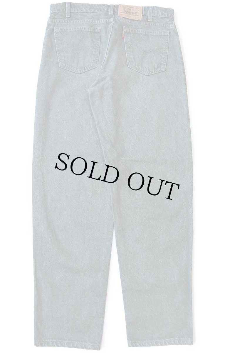 画像3: 90s USA製 Levi'sリーバイス 550 先染め カラーデニムパンツ 緑 W34 L30★19 (3)