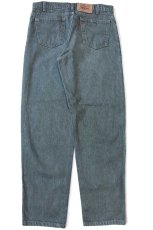 画像3: 90s USA製 Levi'sリーバイス 550 先染め カラーデニムパンツ 緑 W34 L30★19 (3)