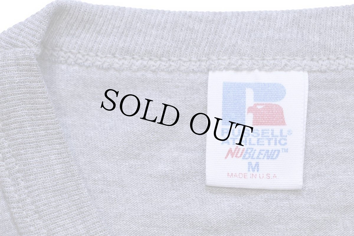 画像5: 00s USA製 RUSSELLラッセル HURRICANE TRACK 2000 ウイングフット Tシャツ 杢グレー M (5)