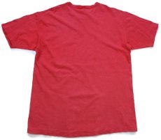 画像3: 90s USA製 RUSSELLラッセル HOBOKEN EXTERMINATING コットンTシャツ 赤 フェード XL (3)