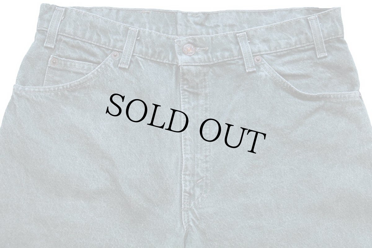 画像4: 90s USA製 Levi'sリーバイス 550 先染め カラーデニムパンツ 緑 W34 L30★19 (4)