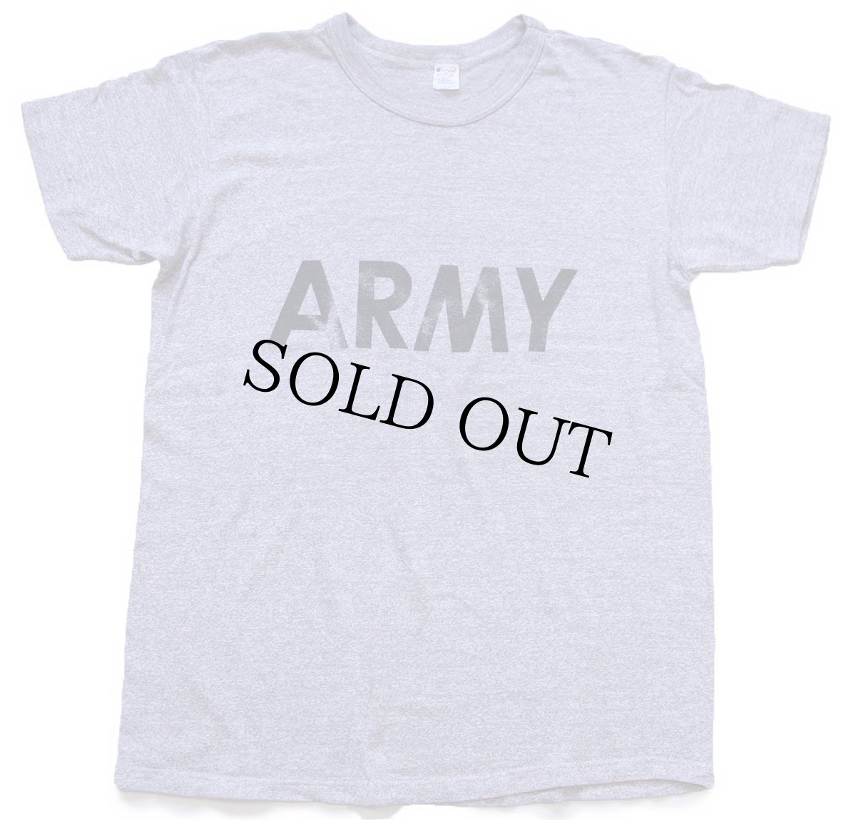 画像2: 80s USA製 Championチャンピオン ARMY ロゴ Tシャツ 杢グレー M (2)
