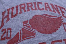 画像4: 00s USA製 RUSSELLラッセル HURRICANE TRACK 2000 ウイングフット Tシャツ 杢グレー M (4)