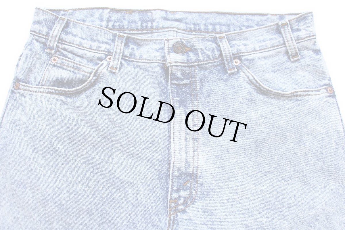 画像4: 80s USA製 Levi'sリーバイス 511 ケミカルウォッシュ ストレッチ デニムパンツ W34★アシッド (4)