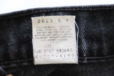 画像7: 90s USA製 Levi'sリーバイス 565 ブラック デニムパンツ W34 (7)