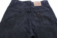 画像5: 90s USA製 Levi'sリーバイス 565 ブラック デニムパンツ W34 (5)