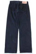 画像3: 90s スペイン製 Levi'sリーバイス 501 後染め ブラック デニムパンツ W32★ユーロ  (3)