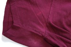 画像7: 90s USA製 JANSPORTジャンスポーツ VIRGINIA TECH ひび割れプリント コットンTシャツ バーガンディ XL (7)