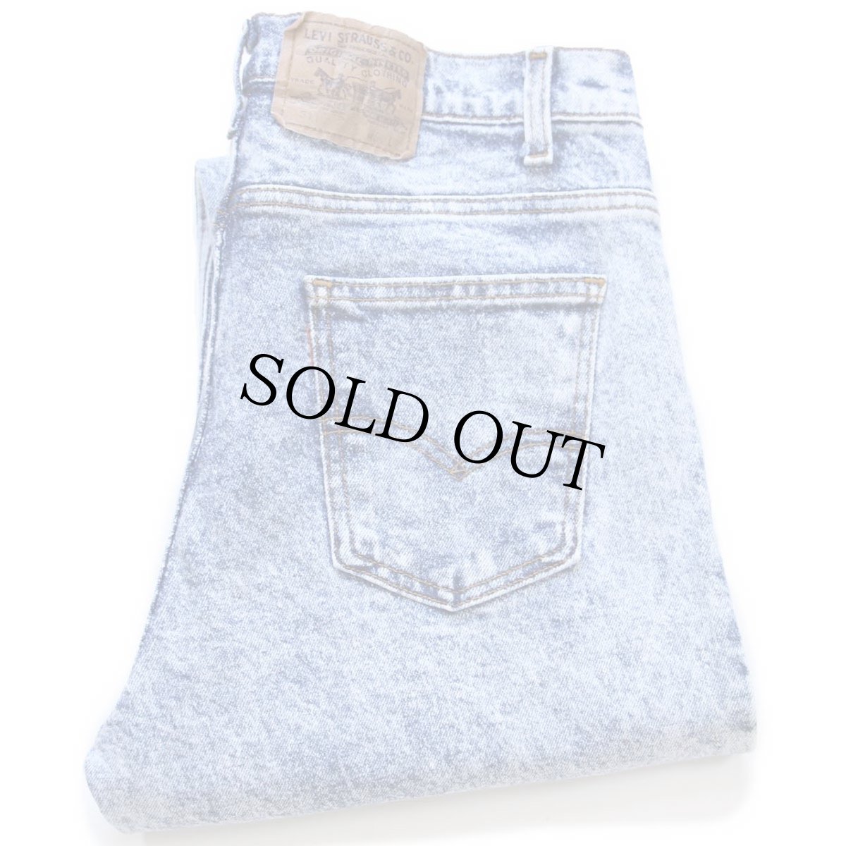 画像1: 80s USA製 Levi'sリーバイス 511 ケミカルウォッシュ ストレッチ デニムパンツ W34★アシッド (1)