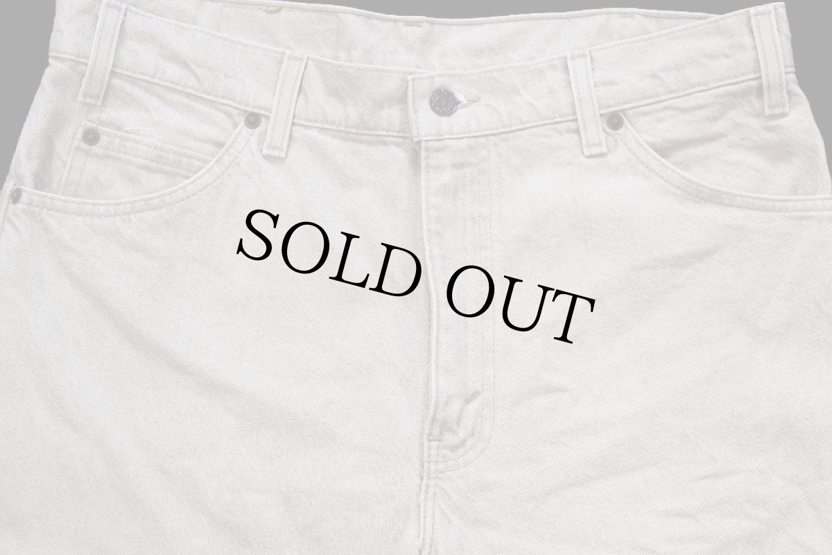 画像4: 90s USA製 Levi'sリーバイス 550 先染め カラーデニムパンツ カーキ W34★20 (4)