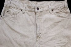 画像4: 90s USA製 Levi'sリーバイス 550 先染め カラーデニムパンツ カーキ W34★20 (4)