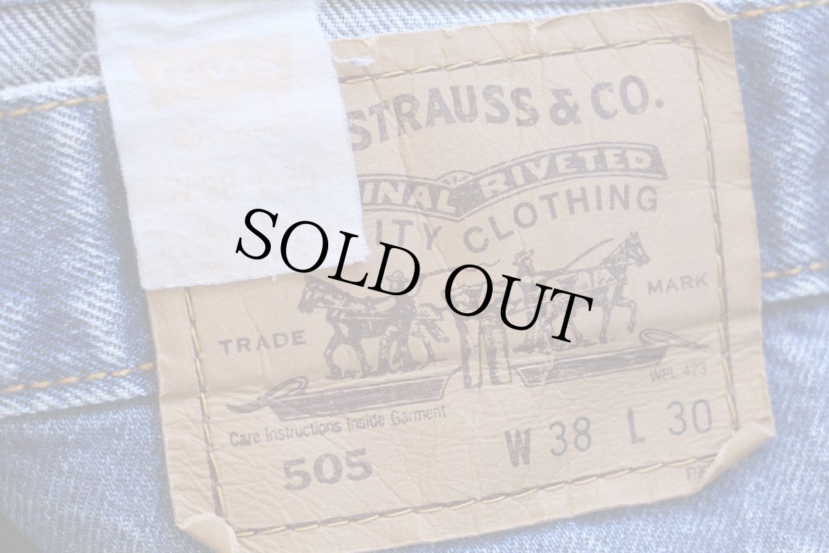 画像6: 90s Levi'sリーバイス 505 デニムパンツ ヒゲ W38 L30★173 (6)