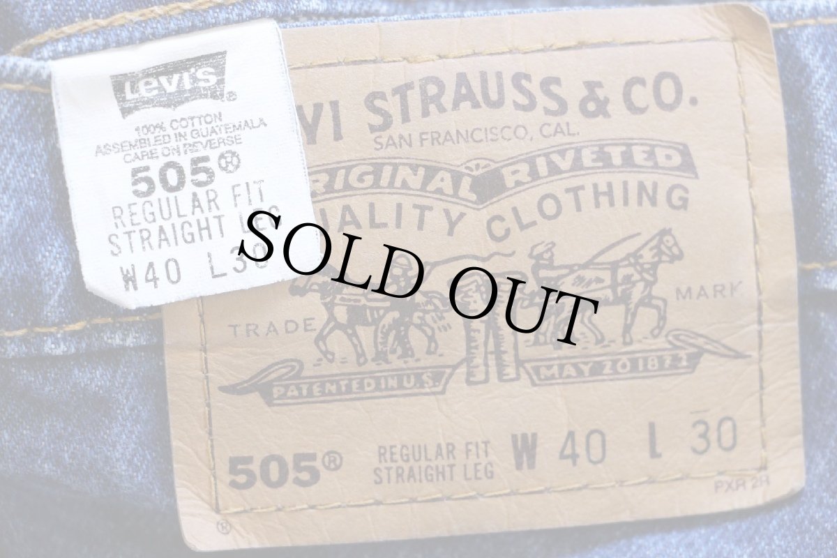 画像6: 90s Levi'sリーバイス 505 デニムパンツ W40 L30★169 (6)