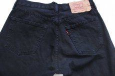 画像5: 90s スペイン製 Levi'sリーバイス 501 後染め ブラック デニムパンツ W32★ユーロ  (5)