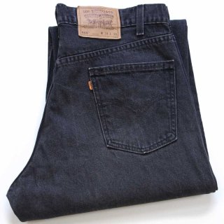 ★美品★Levi’s 505 ブラックデニム　*ウエスト直し済 90's Levi's 505 黒タブ ブラックデニムパンツ 表記(32x30) USA