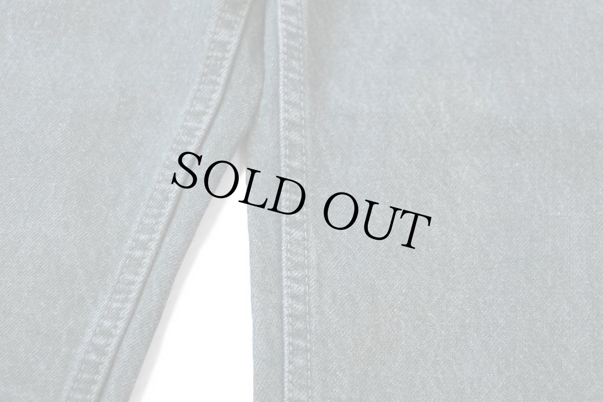 画像8: 90s USA製 Levi'sリーバイス 550 先染め カラーデニムパンツ 緑 W34 L30★19 (8)