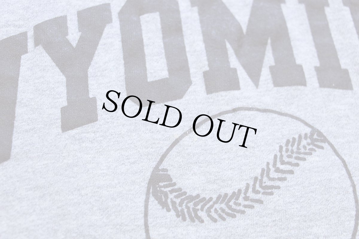 画像5: 90s USA製 Championチャンピオン WYOMING COWBOYS ベースボール 88/12 Tシャツ 杢グレー XL (5)