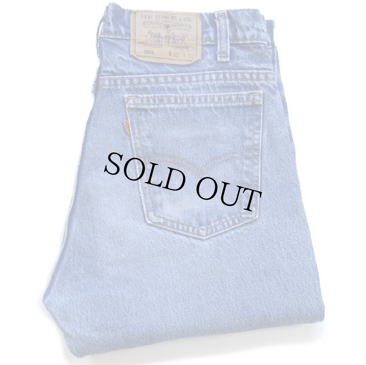 画像1: 90s USA製 Levi'sリーバイス 505 デニムパンツ ヒゲ W31 L32★176 (1)