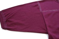 画像6: 80s USA製 tony's THE COOKBOOK アスレチックTシャツ ワインレッド XL (6)