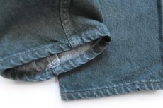画像9: 90s USA製 Levi'sリーバイス 550 先染め カラーデニムパンツ 緑 W34 L30★19 (9)