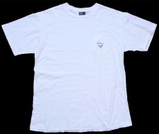 画像2: 90s USA製 ポロ ラルフローレン R.L.P.C. ラケット コットン ポケットTシャツ 白 L (2)