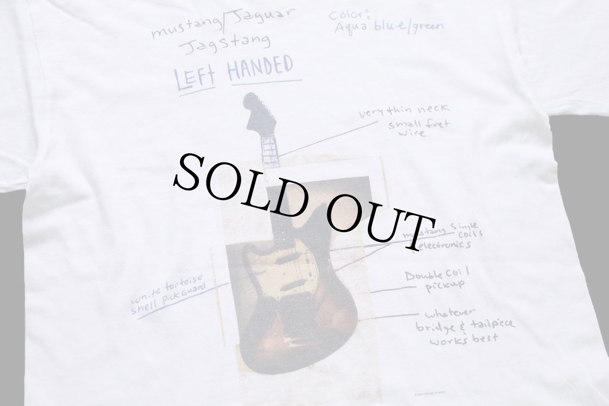 画像4: 00s Kurt Cobain カートコバーン ギター フェンダー 両面フォトプリント コットンTシャツ 白 M★ニルヴァーナ (4)