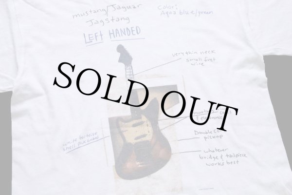 00s NIRVANA プロモ Tシャツ カートコバーン フェンダー ギター L 00s Kurt Cobain カートコバーン ギター フェンダー 両面フォト