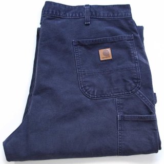 カーハート ダブルニー　オーバーオール　ネイビー　ダック　美品　carhartt Carhartt(カーハート) / 90s/刺繍タグ/Made In U.S.A.