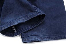 画像8: メキシコ製 carharttカーハート ペンキ飛び ダック地 ペインターパンツ ミッドナイト W34 L30★D (8)