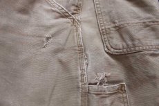 画像7: carharttカーハート ダメージ ダック地 ペインターパンツ グレーベージュ W30 L34 (7)