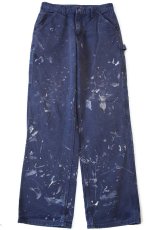 画像2: メキシコ製 carharttカーハート ペンキ飛び ダック地 ペインターパンツ ミッドナイト W30 L32★A (2)