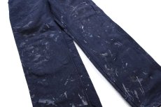 画像7: メキシコ製 carharttカーハート ペンキ飛び ダック地 ペインターパンツ ミッドナイト W30 L32★B (7)